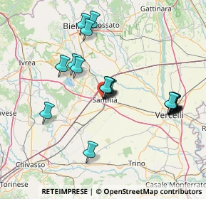 Mappa Via Michelangelo Buonarroti, 13048 Santhià VC, Italia (15.005)