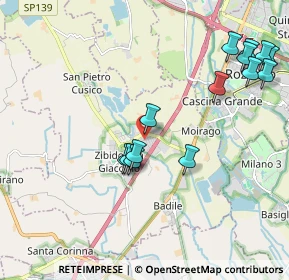 Mappa Via I Maggio, 20080 Zibido San Giacomo MI, Italia (2.21357)