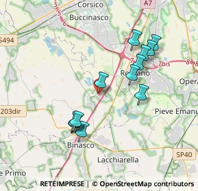 Mappa Via Martelli, 20080 Zibido San Giacomo MI, Italia (3.49417)