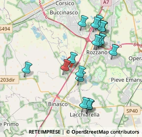 Mappa Via Martelli, 20080 Zibido San Giacomo MI, Italia (3.74647)