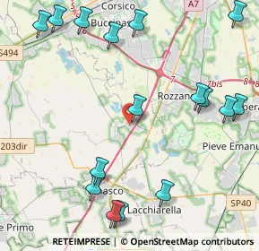 Mappa Via I Maggio, 20080 Zibido San Giacomo MI, Italia (5.41938)