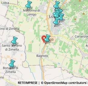 Mappa Via fattorelle, 36045 Lonigo VI, Italia (2.64077)