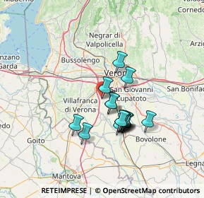 Mappa Via Chiodo, 37069 Villafranca di Verona VR, Italia (10.50688)
