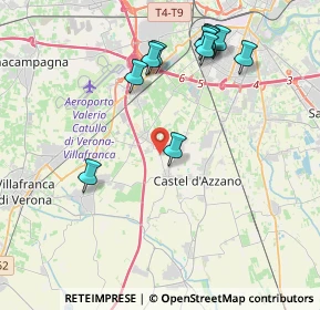 Mappa Via Chiodo, 37069 Villafranca di Verona VR, Italia (4.20909)