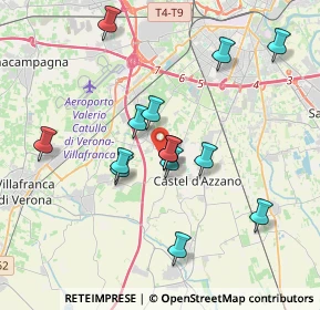 Mappa Via Chiodo, 37069 Villafranca di Verona VR, Italia (3.45929)