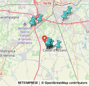 Mappa Via Chiodo, 37069 Villafranca di Verona VR, Italia (2.60333)