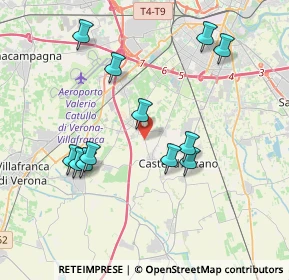 Mappa Via Chiodo, 37069 Villafranca di Verona VR, Italia (3.80167)