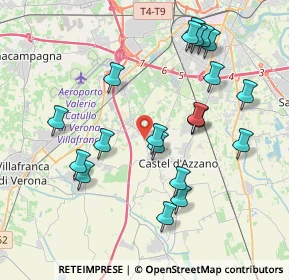 Mappa Via Chiodo, 37069 Villafranca di Verona VR, Italia (4.0665)