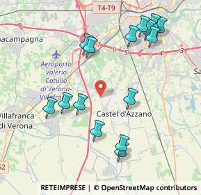 Mappa Via Chiodo, 37069 Villafranca di Verona VR, Italia (4.37067)