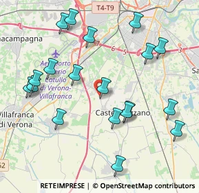 Mappa Via Chiodo, 37069 Villafranca di Verona VR, Italia (4.48316)