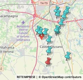 Mappa Via Chiodo, 37069 Villafranca di Verona VR, Italia (3.59429)