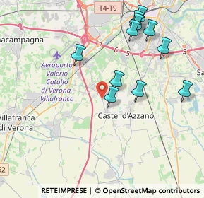Mappa Via Chiodo, 37069 Villafranca di Verona VR, Italia (4.19545)