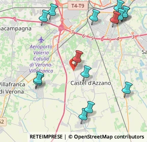 Mappa Via Chiodo, 37069 Villafranca di Verona VR, Italia (5.29867)