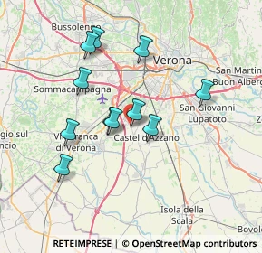 Mappa Via Chiodo, 37069 Villafranca di Verona VR, Italia (6.40818)