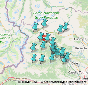 Mappa Via Mottera, 10070 Chialamberto TO, Italia (11.8565)