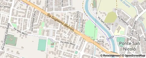 Mappa Ponte San Nicolò