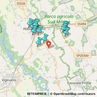 Mappa Zona industriale di caselle sp, 20081 Morimondo MI, Italia (3.69929)
