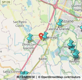 Mappa Via Giuseppe Verdi, 20080 Zibido San Giacomo MI, Italia (3.4975)