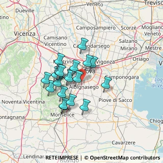 Mappa Raccordo Padova Sud, 35020 Albignasego PD, Italia (10.625)