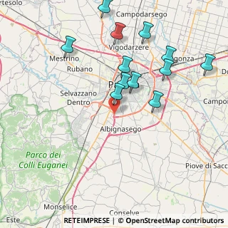 Mappa Raccordo Padova Sud, 35020 Albignasego PD, Italia (8.34583)