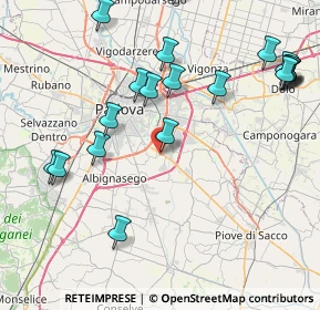 Mappa Vicolo Giuseppe Parini, 35020 Ponte San Nicolò PD, Italia (9.8225)