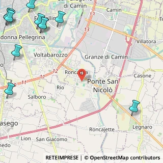 Mappa Vicolo Giuseppe Parini, 35020 Ponte San Nicolò PD, Italia (3.97545)