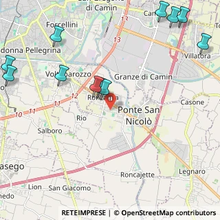Mappa Vicolo Giuseppe Parini, 35020 Ponte San Nicolò PD, Italia (2.91636)