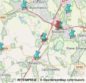 Mappa Via Fratelli Cervi, 20080 Zibido San Giacomo MI, Italia (7.178)