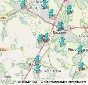 Mappa Via Fratelli Cervi, 20080 Zibido San Giacomo MI, Italia (4.60929)