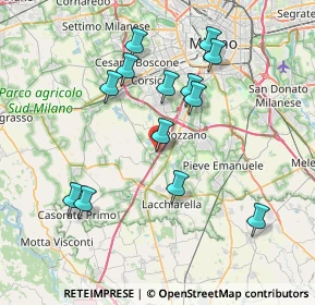 Mappa Via Fratelli Cervi, 20080 Zibido San Giacomo MI, Italia (7.42923)