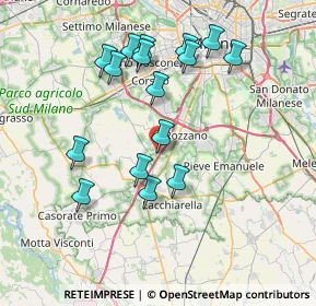 Mappa Via Fratelli Cervi, 20080 Zibido San Giacomo MI, Italia (7.3825)