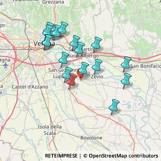 Mappa Via Invalidi del Lavoro, 37059 Zevio VR, Italia (7.49222)