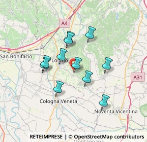 Mappa Via Giovanni Falcone, 36045 Alonte VI, Italia (5.56182)
