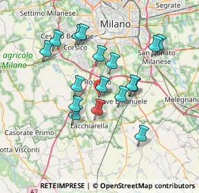 Mappa Piazza Leonardo da Vinci, 20080 Basiglio MI, Italia (6.41176)
