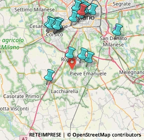 Mappa Piazza Leonardo da Vinci, 20080 Basiglio MI, Italia (8.89)