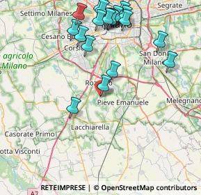 Mappa Piazza Leonardo da Vinci, 20080 Basiglio MI, Italia (9.3625)