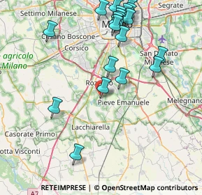 Mappa Piazza Leonardo da Vinci, 20080 Basiglio MI, Italia (9.3285)