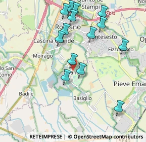Mappa Piazza Leonardo da Vinci, 20080 Basiglio MI, Italia (2.06929)