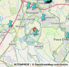 Mappa Piazza Leonardo da Vinci, 20080 Basiglio MI, Italia (3.2675)