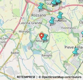 Mappa Piazza Leonardo da Vinci, 20080 Basiglio MI, Italia (2.87091)