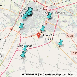 Mappa Via P. Gasparini, 35020 Ponte San Nicolò PD, Italia (5.07947)
