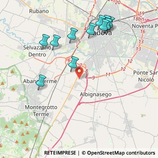 Mappa Via Guglielmo Marconi, 35020 Sant'Agostino PD, Italia (4.72273)