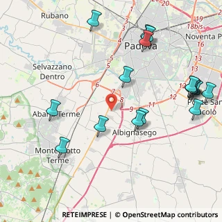 Mappa Via Guglielmo Marconi, 35020 Sant'Agostino PD, Italia (5.08882)