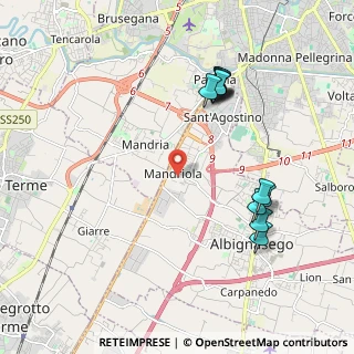 Mappa Via Guglielmo Marconi, 35020 Sant'Agostino PD, Italia (2.10917)