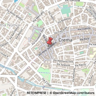 Mappa Via XX Settembre, 26013 Crema, Cremona (Lombardia)