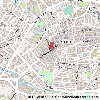 Mappa Via XX Settembre, 85, 26013 Crema, Cremona (Lombardia)