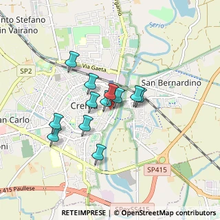 Mappa Via Desti, 26013 Crema CR, Italia (0.65083)