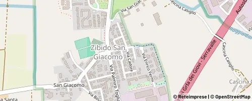 Mappa Zibido San Giacomo
