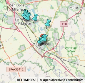 Mappa Variante SS9, 20077 Melegnano MI, Italia (3.49643)