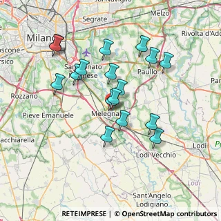 Mappa Variante SS9, 20077 Melegnano MI, Italia (6.74412)